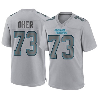 Game Michael Oher Men's Carolina Panthers Atmosphere Fashion Jersey - Gray