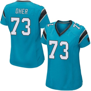 Game Michael Oher Women's Carolina Panthers Alternate Jersey - Blue