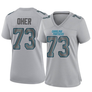 Game Michael Oher Women's Carolina Panthers Atmosphere Fashion Jersey - Gray