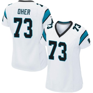 Game Michael Oher Women's Carolina Panthers Jersey - White