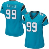 Game Shy Tuttle Women's Carolina Panthers Alternate Jersey - Blue