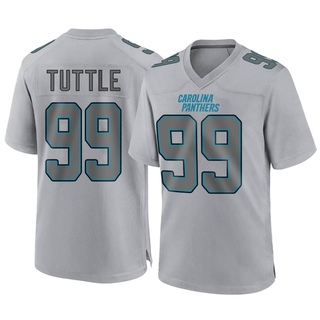 Game Shy Tuttle Youth Carolina Panthers Atmosphere Fashion Jersey - Gray