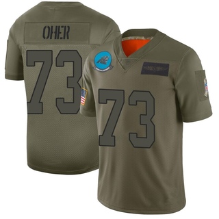 Limited Michael Oher Men's Carolina Panthers 2019 Salute to Service Jersey - Camo