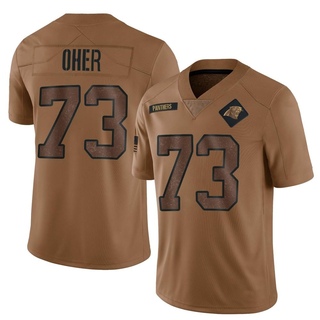 Limited Michael Oher Men's Carolina Panthers 2023 Salute To Service Jersey - Brown