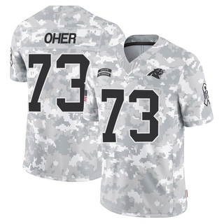 Limited Michael Oher Men's Carolina Panthers 2024 Salute to Service Jersey - Arctic Camo