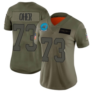 Limited Michael Oher Women's Carolina Panthers 2019 Salute to Service Jersey - Camo