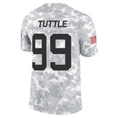 Limited Shy Tuttle Men's Carolina Panthers 2024 Salute to Service Jersey - Arctic Camo