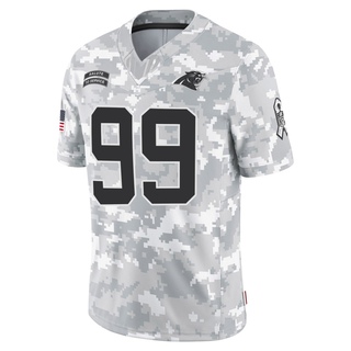 Limited Shy Tuttle Men's Carolina Panthers 2024 Salute to Service Jersey - Arctic Camo