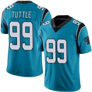 Limited Shy Tuttle Men's Carolina Panthers Alternate Vapor Untouchable Jersey - Blue