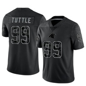 Limited Shy Tuttle Men's Carolina Panthers Reflective Jersey - Black