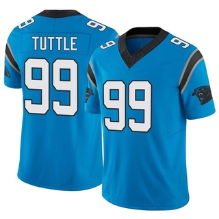 Limited Shy Tuttle Men's Carolina Panthers Vapor F.U.S.E. Jersey - Blue