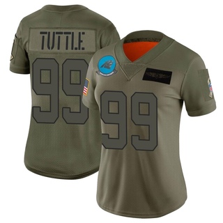 Limited Shy Tuttle Women's Carolina Panthers 2019 Salute to Service Jersey - Camo