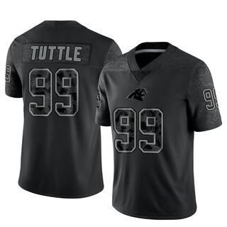 Limited Shy Tuttle Youth Carolina Panthers Reflective Jersey - Black